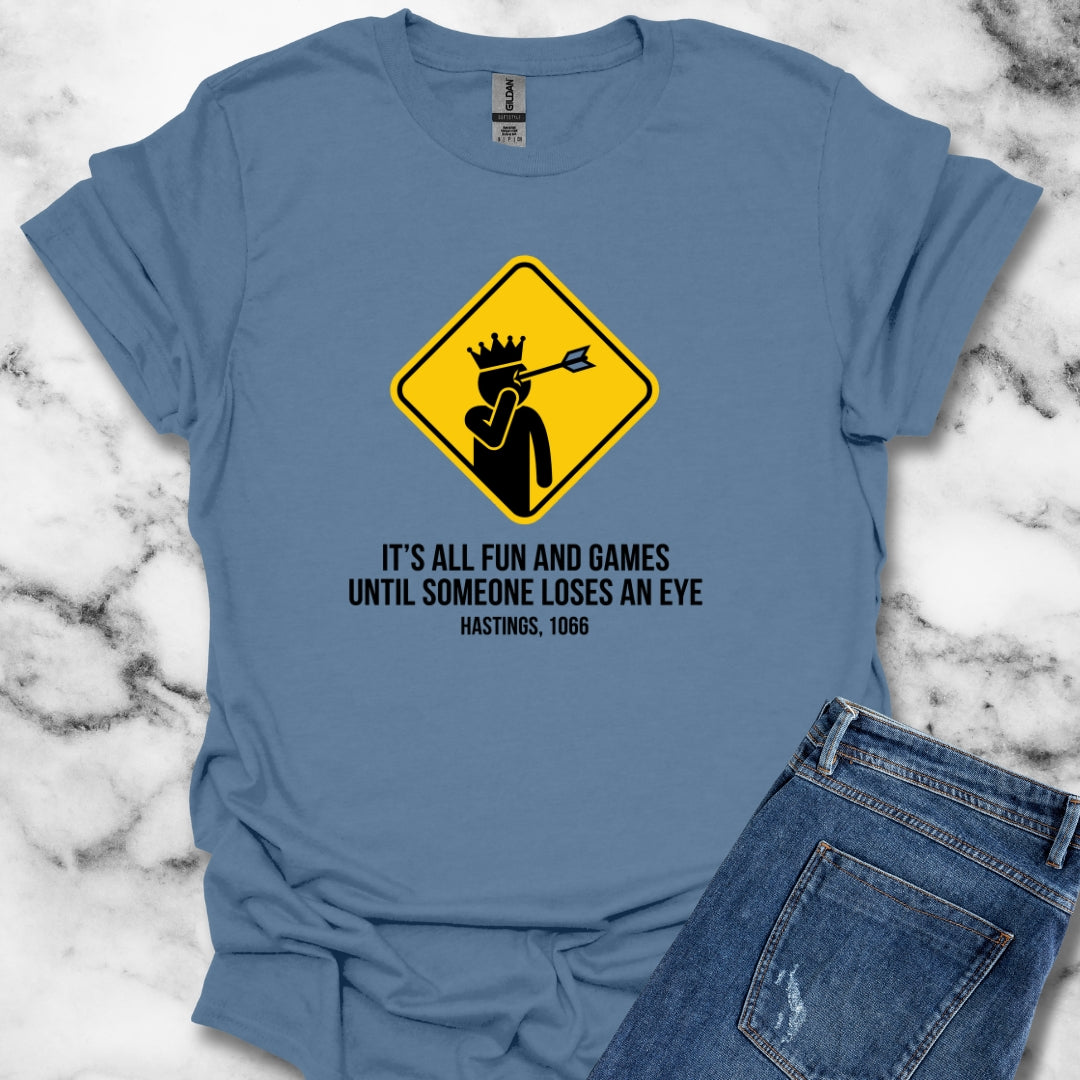 Hastings King Harold Loses an Eye Unisex Lightweight T-Shirt