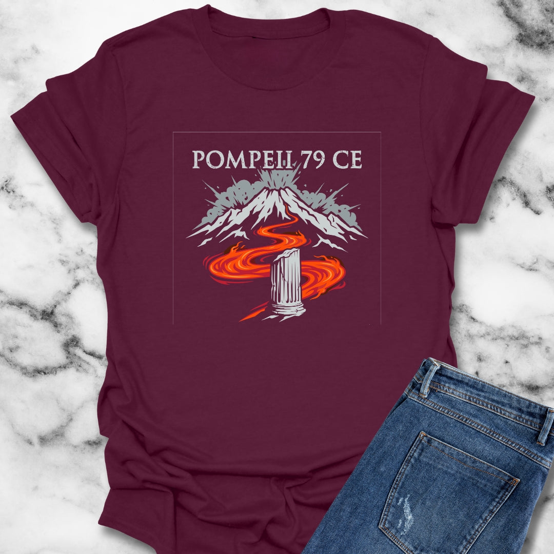 Pompeii Vesuvius Eruption 79 CE T-Shirt
