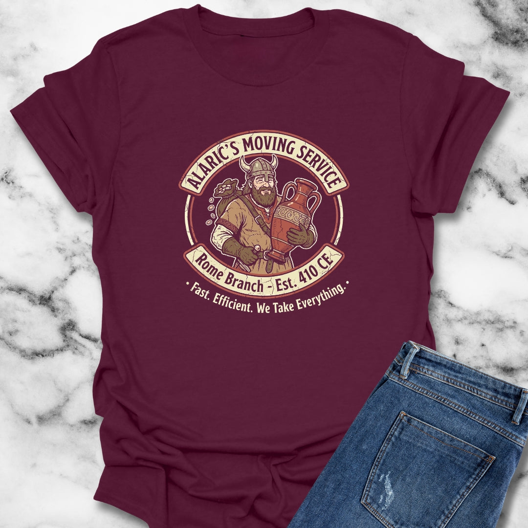 Alaric Moving Service Goth Sack of Rome T-Shirt