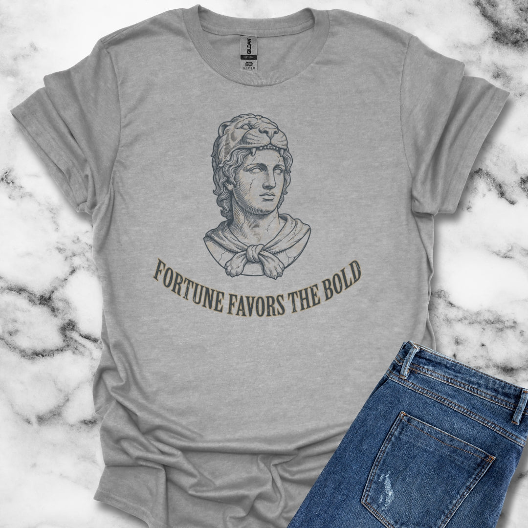 Fortune Favors the Bold Alexander the Great Unisex Lightweight T-Shirt