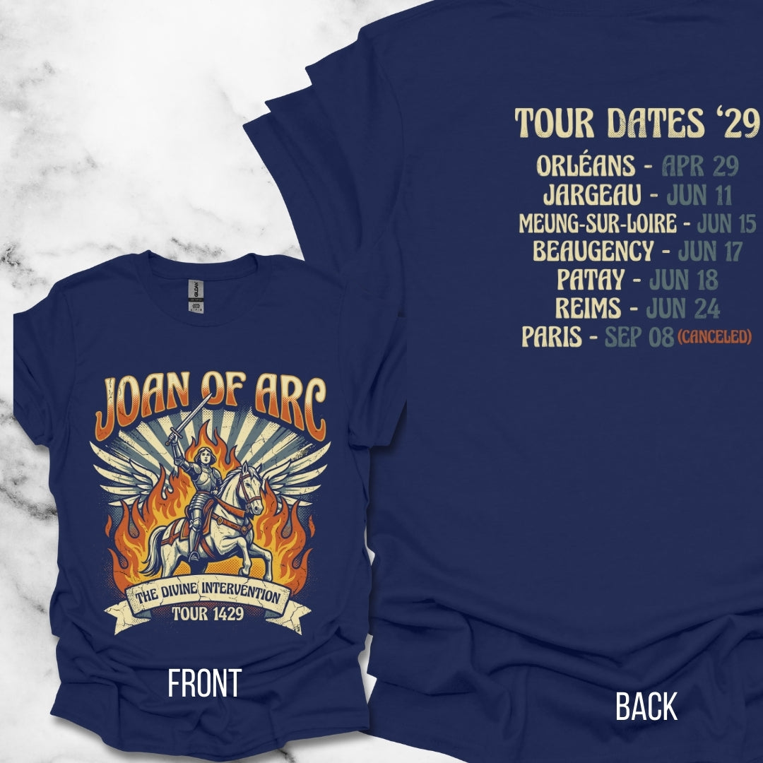 Joan of Arc Divine Intervention Tour Front & Back T-Shirt