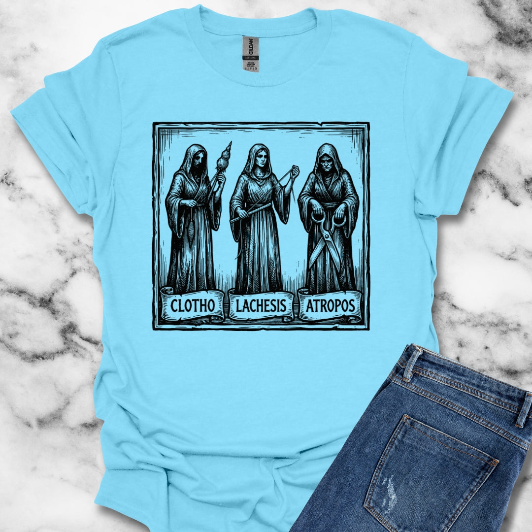 The 3 Fates Clotho Lachesis Atropos Unisex Softstyle T-Shirt