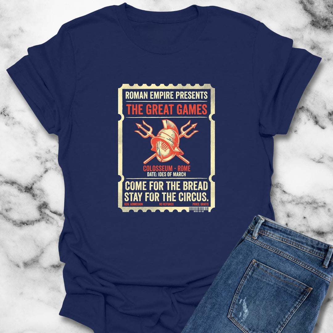 Colosseum Gladiator Ticket Bread Circuses T-Shirt
