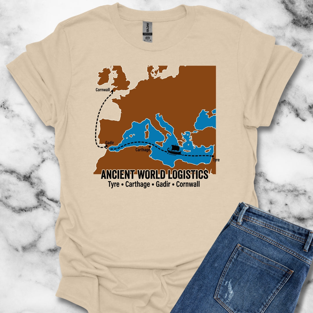 Phoenicians Ancient Shipping Maritime Unisex Lightweight T-Shirt