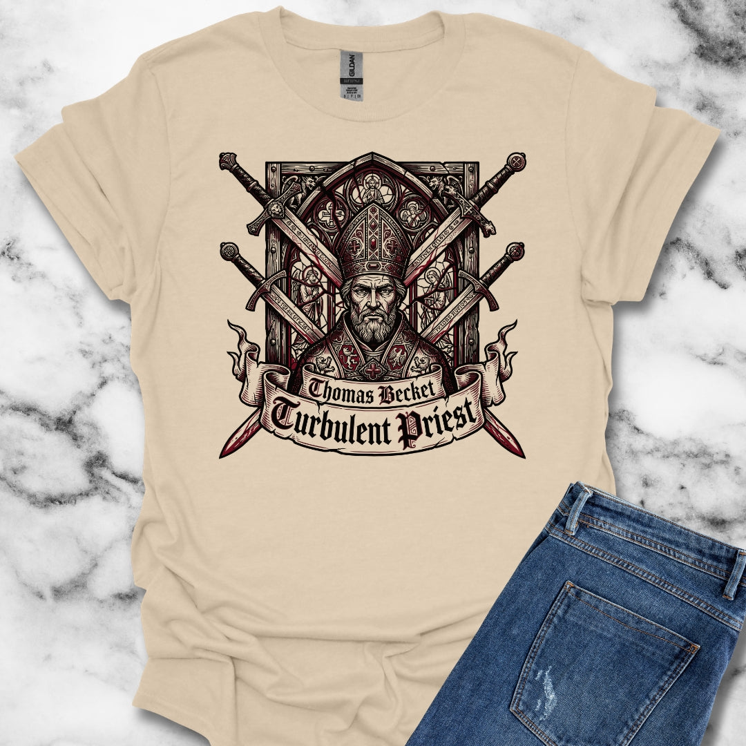 Thomas Becket Turbulent Priest Unisex Lightweight T-Shirt