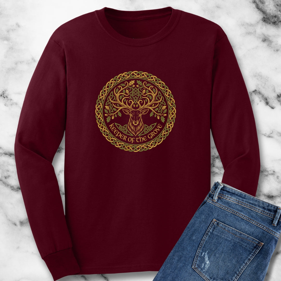 Druid Oak Deer Long Sleeve Tee