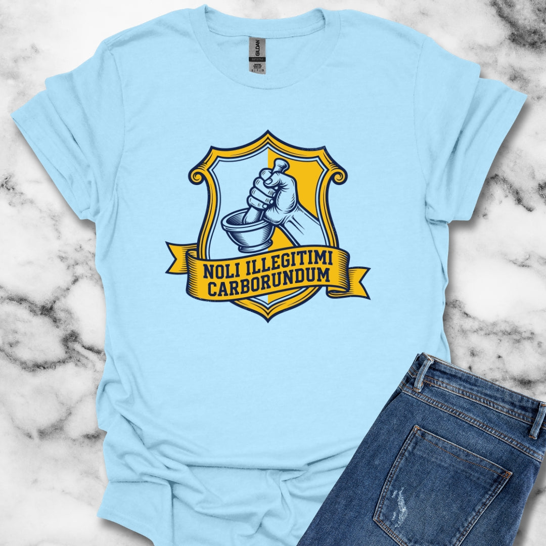 Don't Let the Bastards Grind You Down Latin Quote T-Shirt