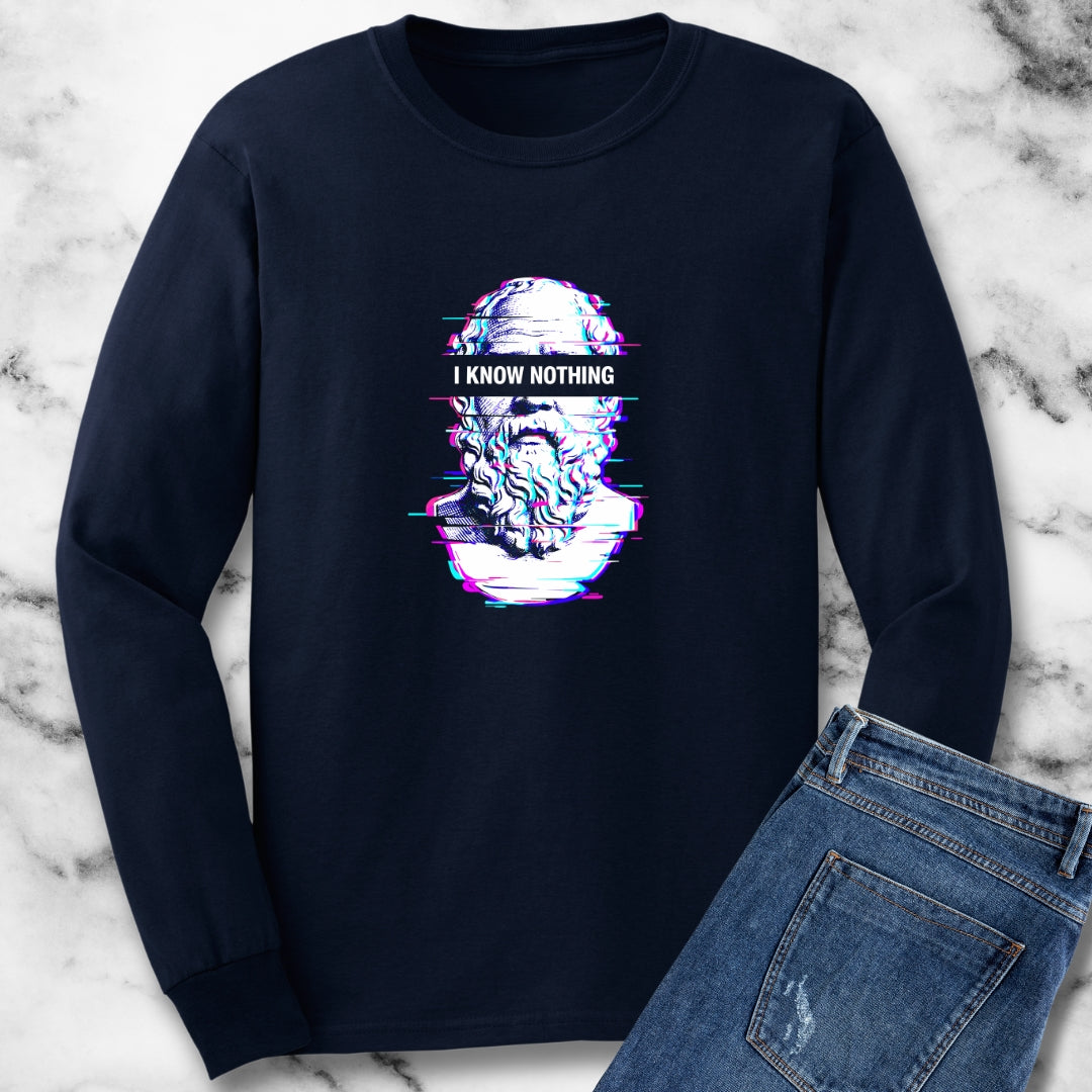 Socrates I Know Nothing Long Sleeve Tee