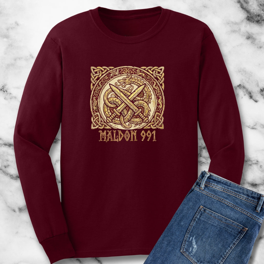 Battle of Maldon King Æthelred vs Vikings Unisex Long Sleeve Tee