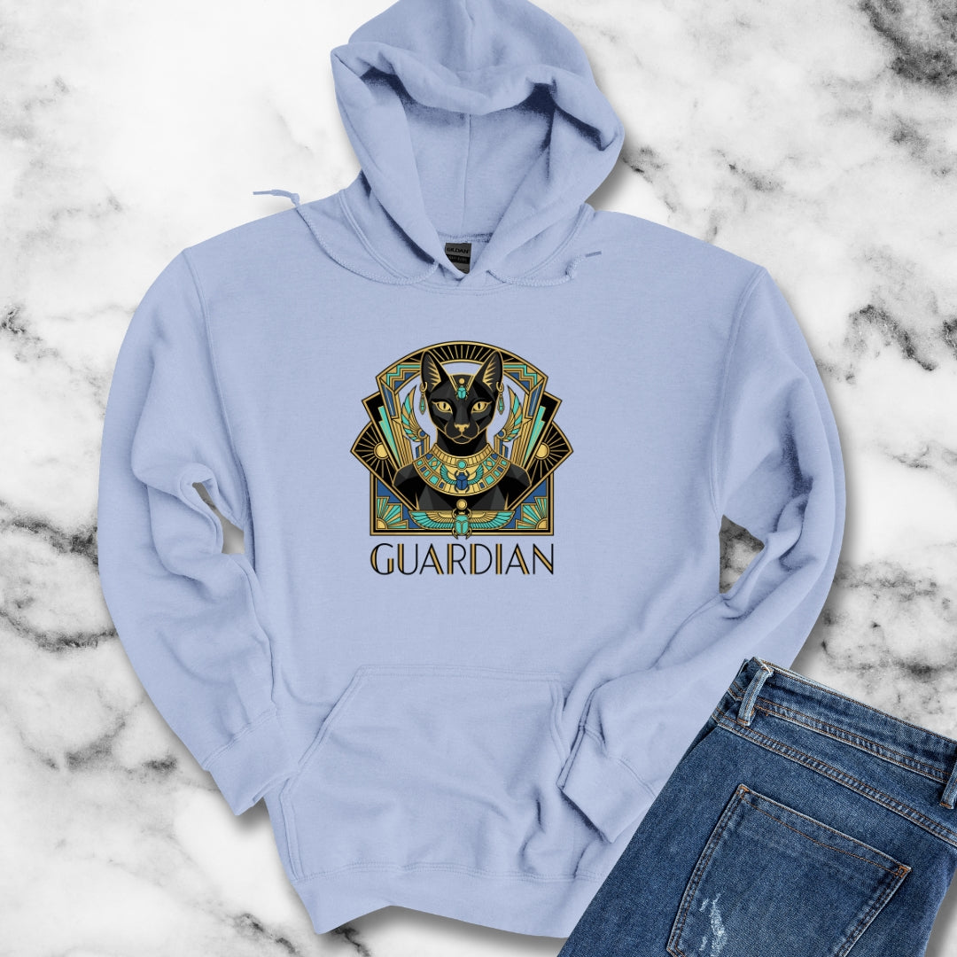 Bastet Guardian Art Deco Hoodie Sweatshirt