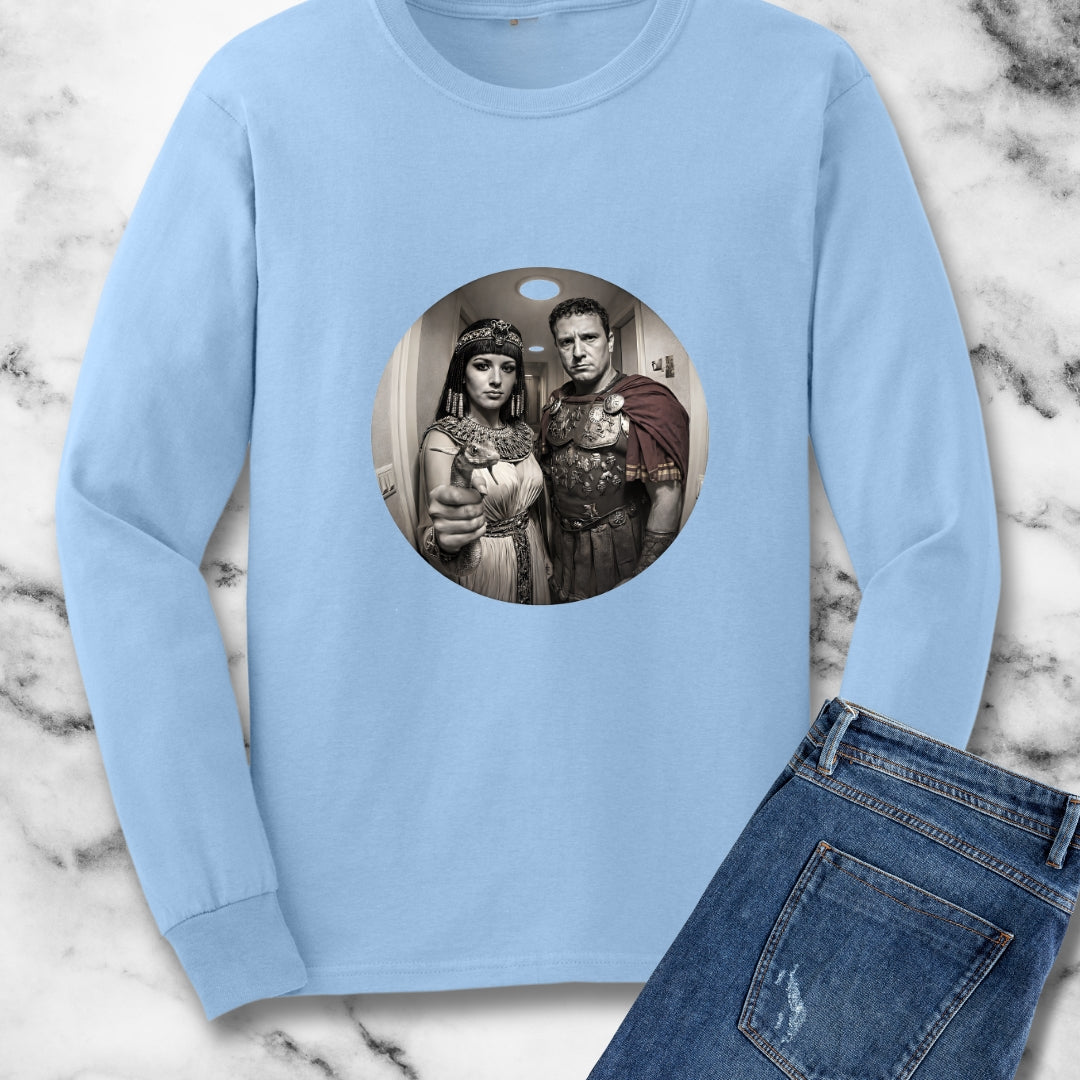 Peephole View Antony and Cleopatra Unisex Long Sleeve Tee