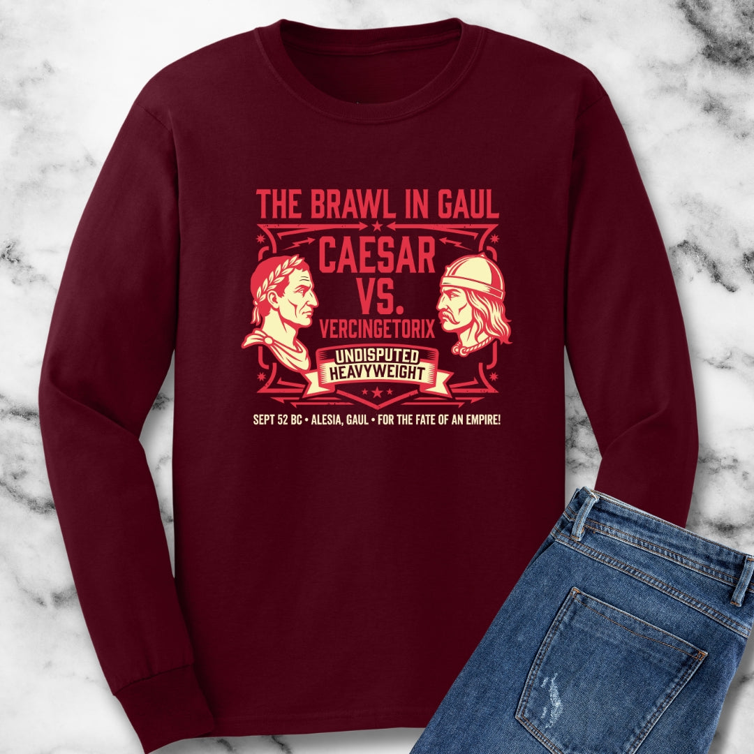 Caesar vs Vercingetorix Battle of Alesia Long Sleeve Tee