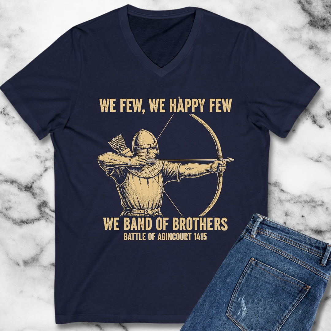 Battle of Agincourt Band of Brothers V-Neck