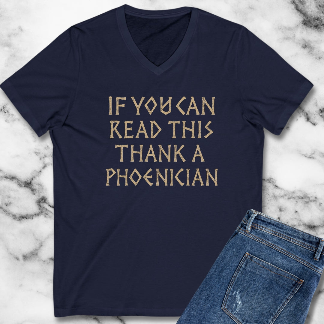 Thank a Phoenician V-Neck