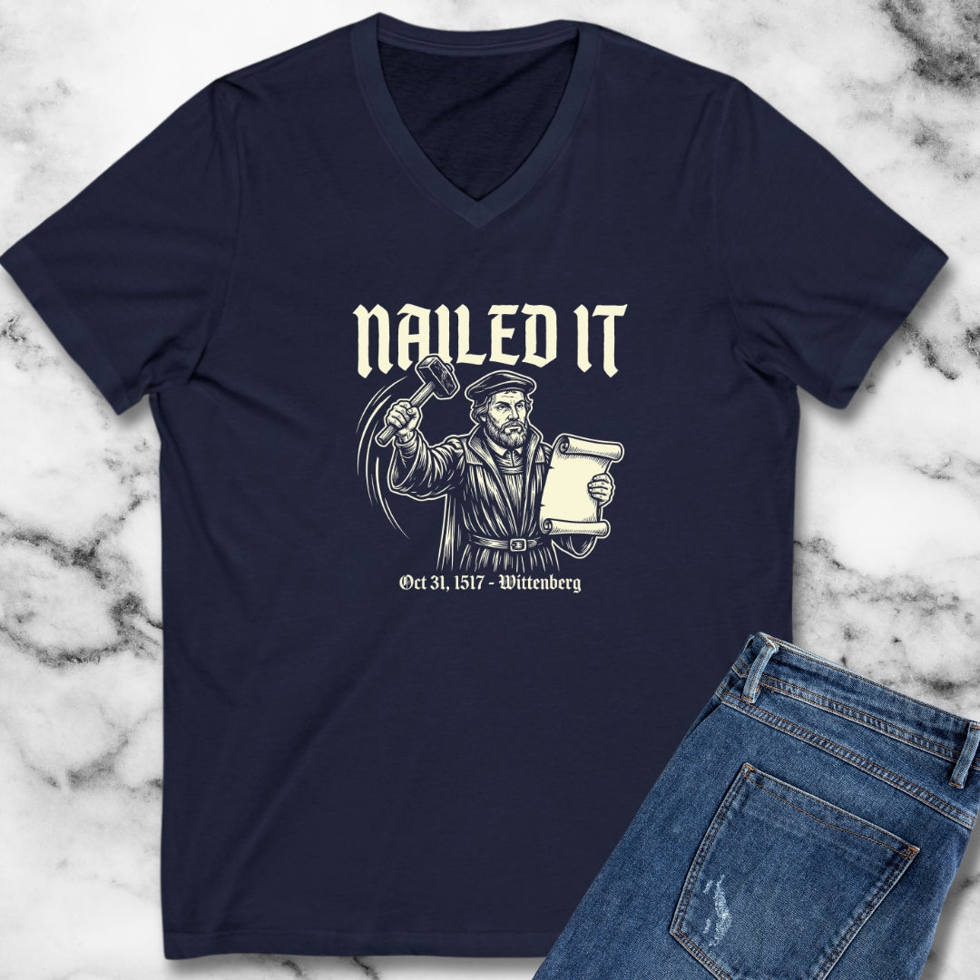 Martin Luther Nailed It V-neck