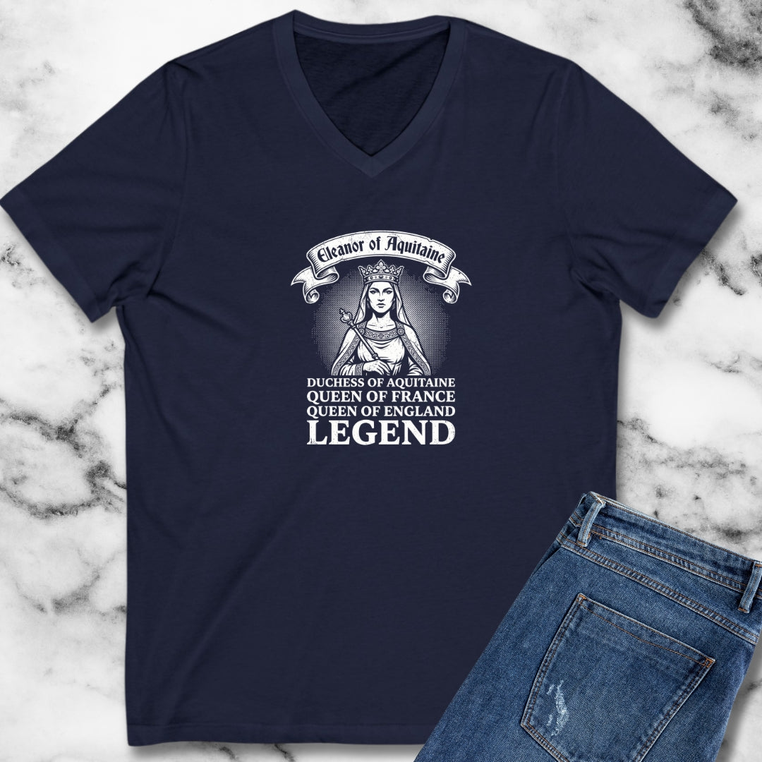 Eleanor of Aquitaine Queen Legend V-Neck Tee