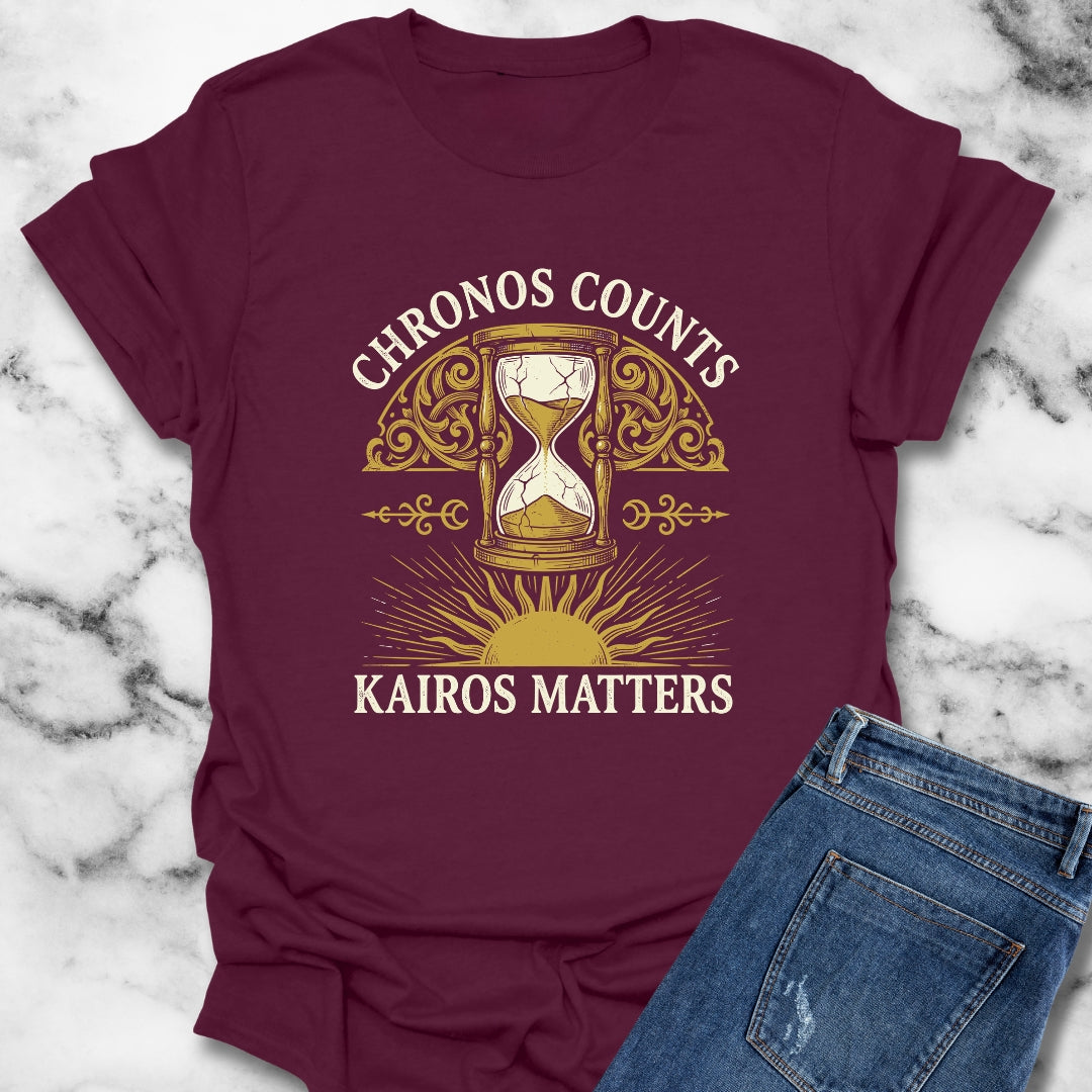 Greek Chronos vs Kairos T-Shirt