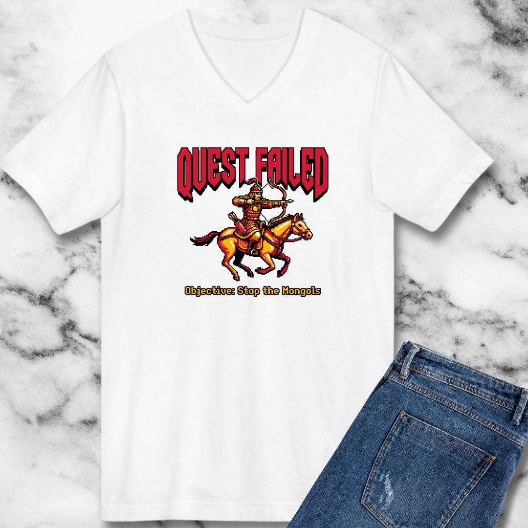 Mongol Invasion Quest Failed Women's V-neck