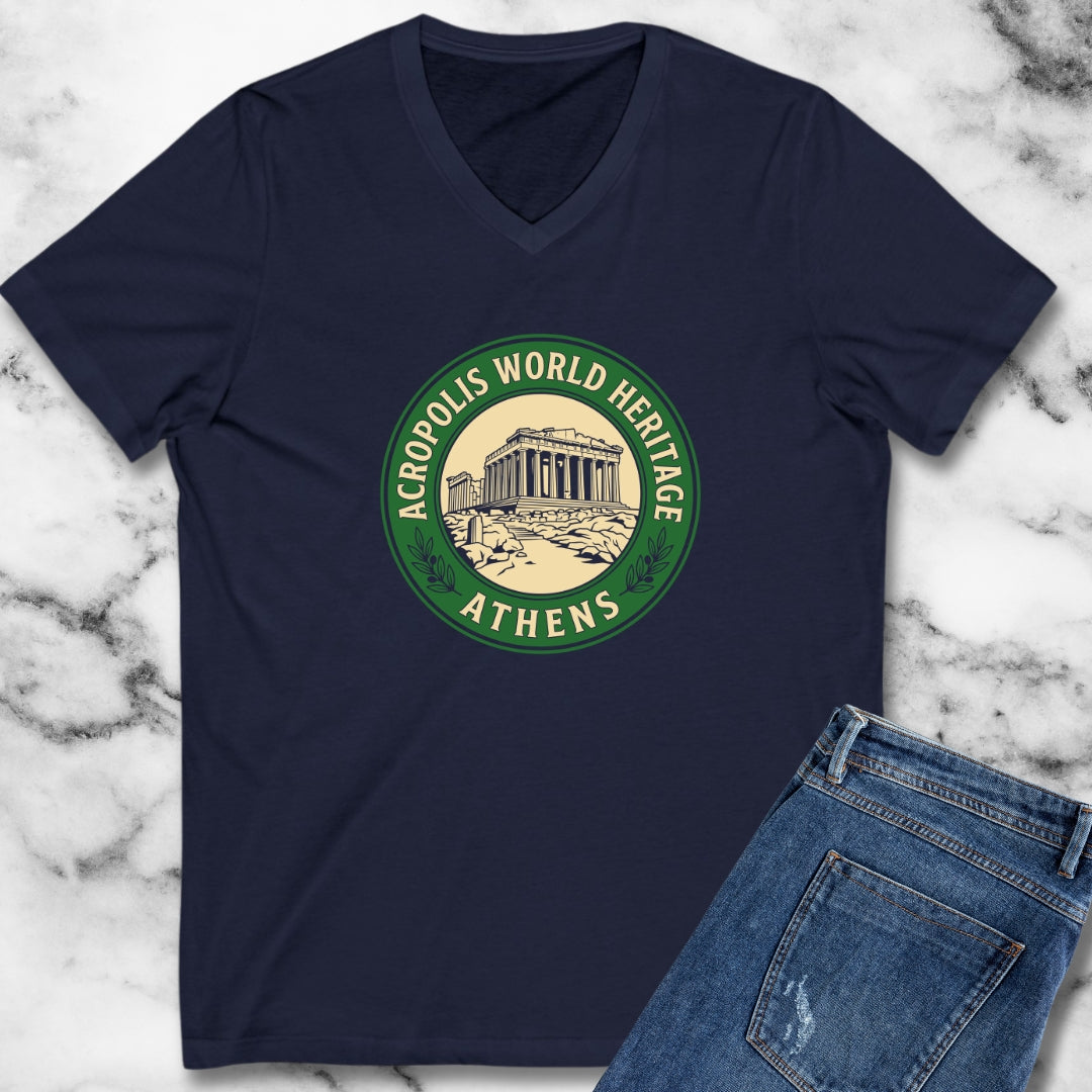 Acropolis Badge V-Neck