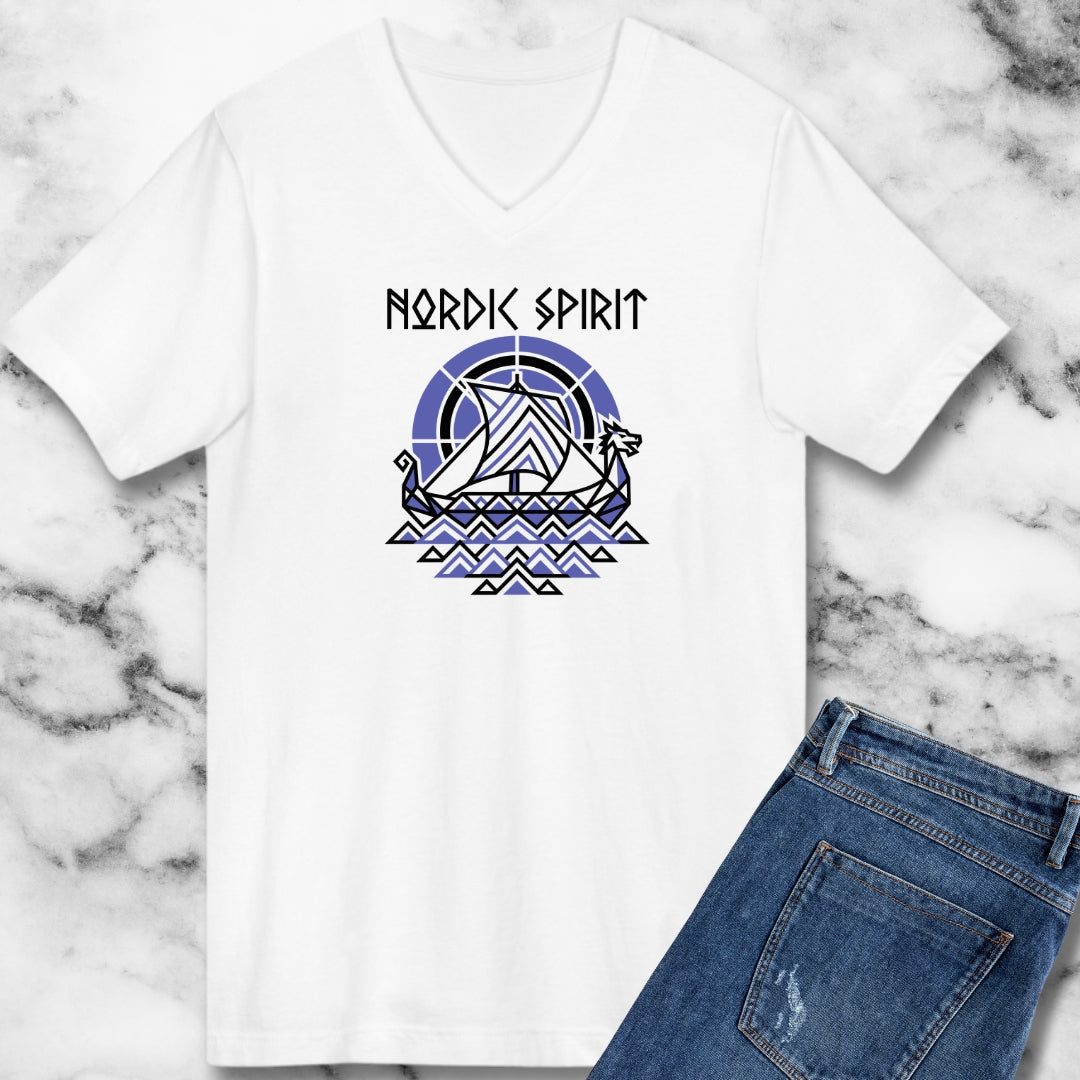 Nordic Spirit Viking Longbow Modernist V-neck