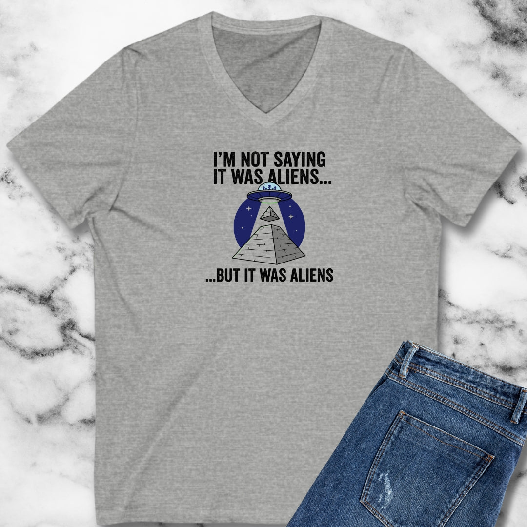 Aliens Built the Pyramids V-neck