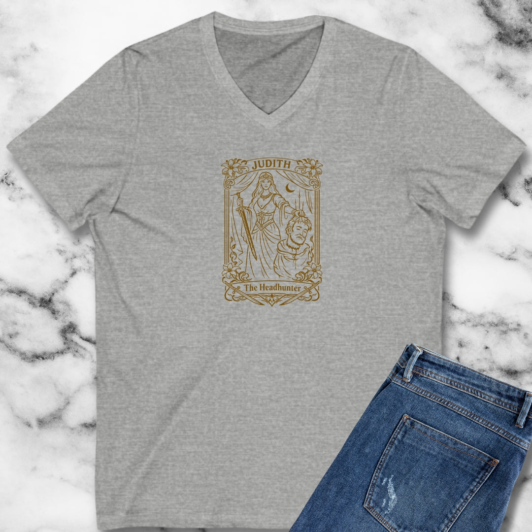 Judith & Holofernes Tarot Style V-neck