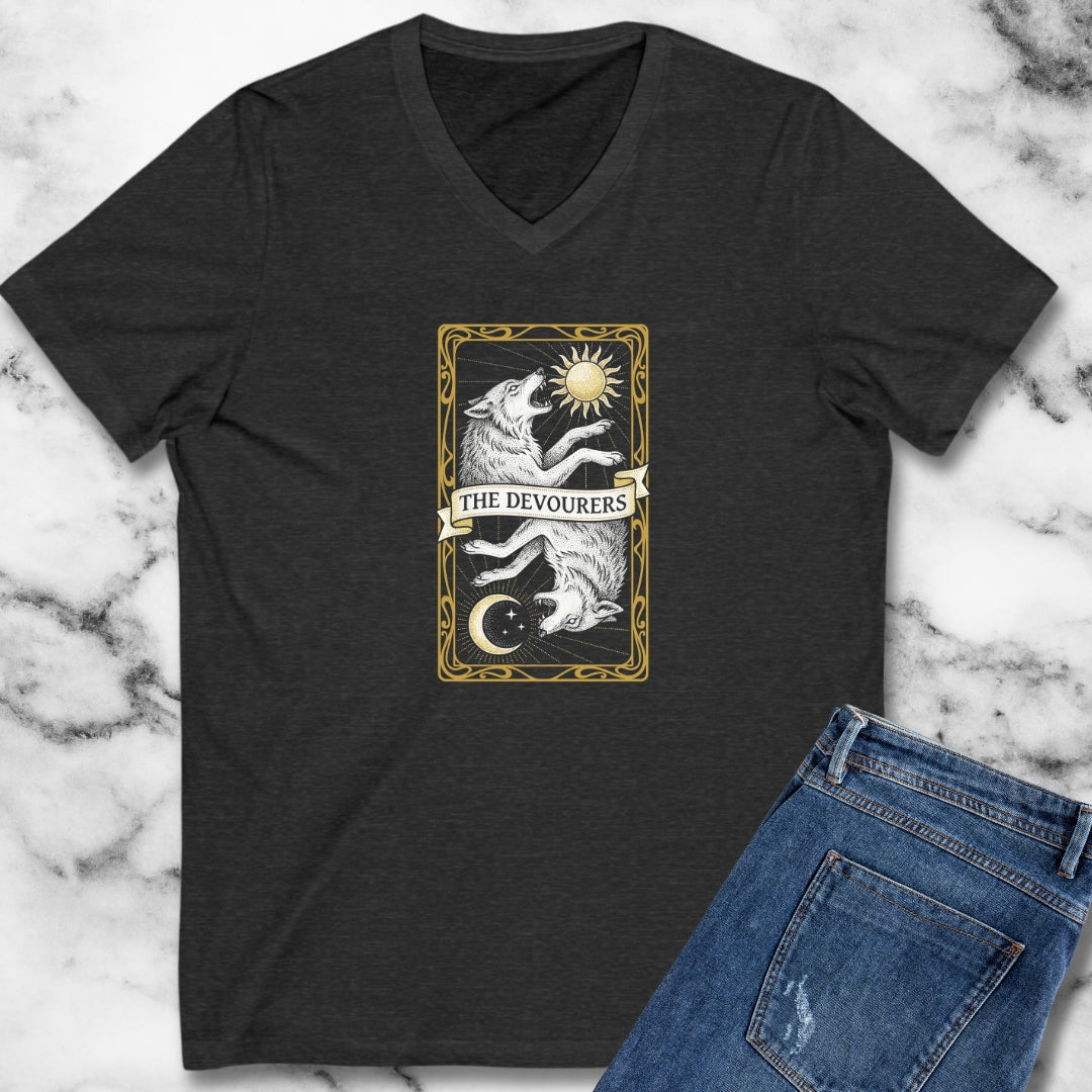Sköll & Hati Tarot the Devourers V-neck