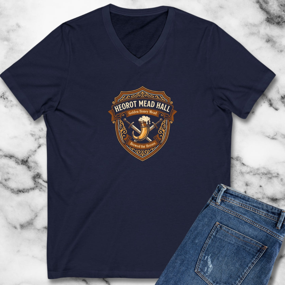 Beowulf Heorot Mead Hall V-neck