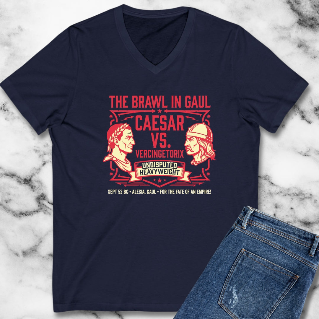 Caesar vs Vercingetorix Battle of Alesia V-Neck