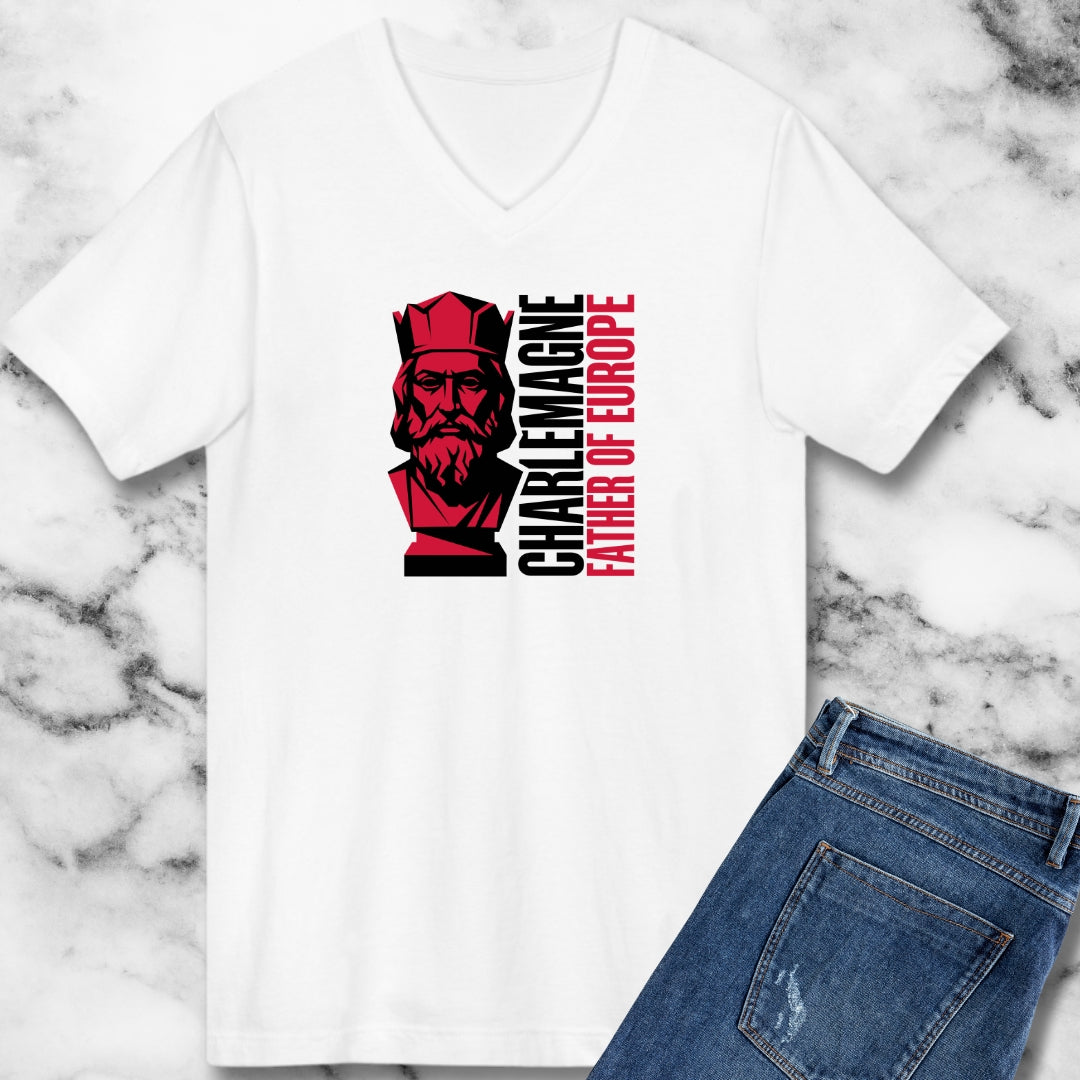 Charlemagne Father of Europe V-neck