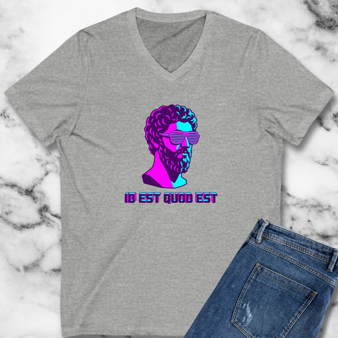 Vaporwave Aurelius It Is What It Is Latin Quote V-neck