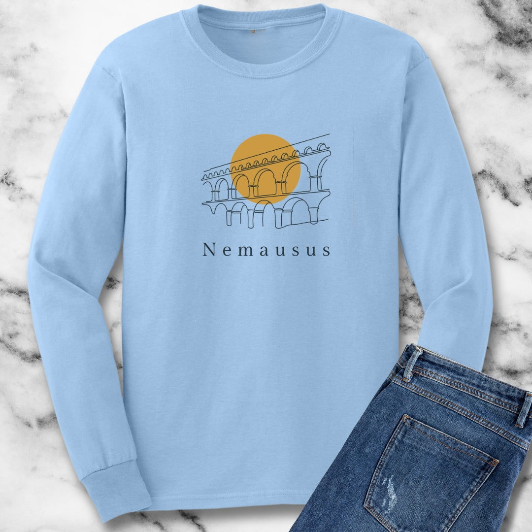 Pont Du Gard Nemausus Nimes in Latin Long Sleeve