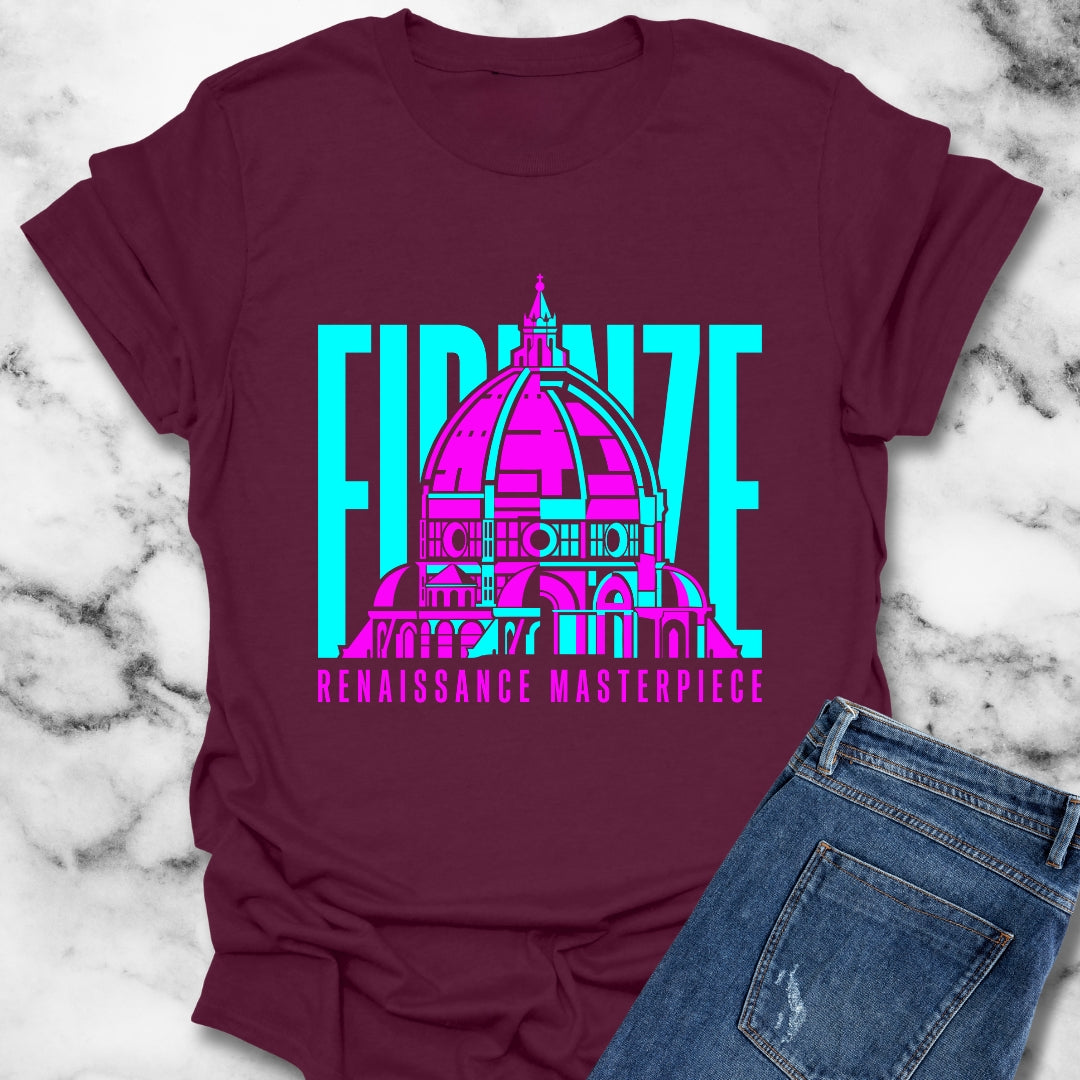 Brunelleschi's Dome Firenze Masterpiece T-Shirt