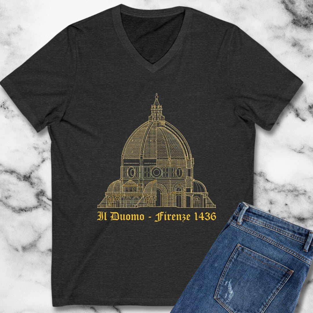 Brunelleschi's Dome Firenze V-Neck