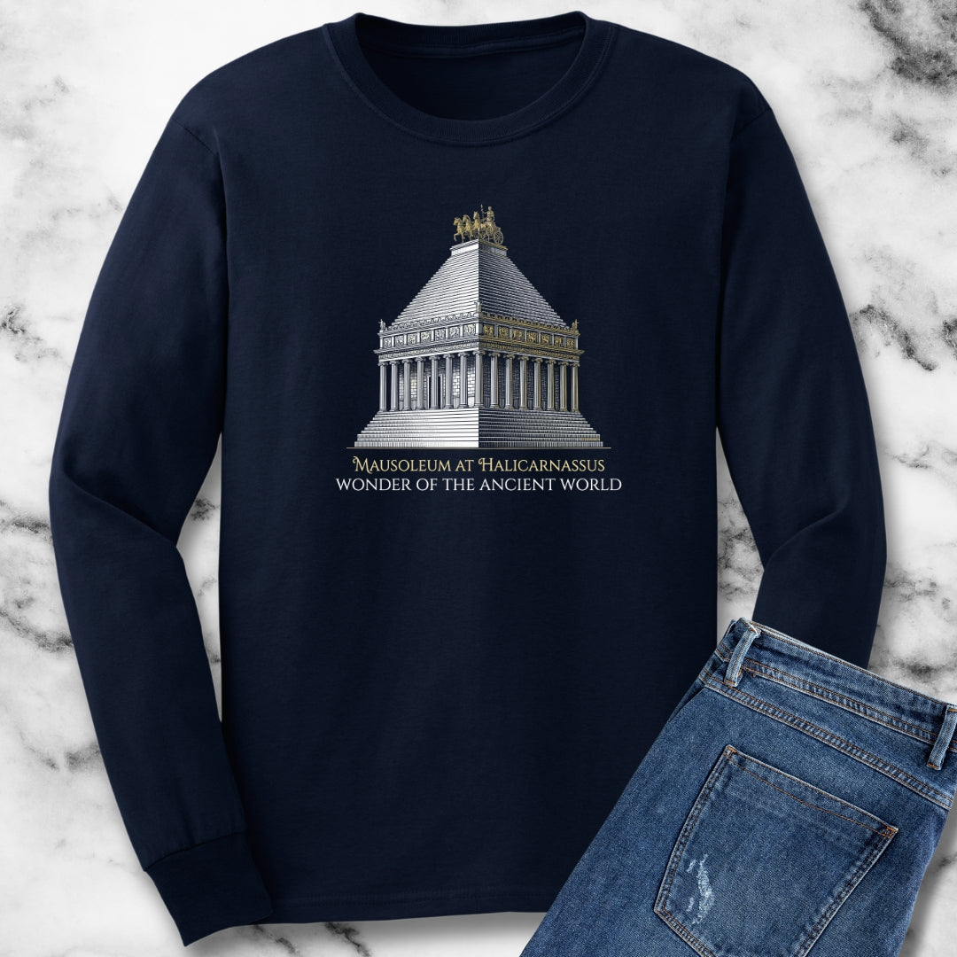 Mausoleum of Helicarnassus Wonder of the World Long Sleeve