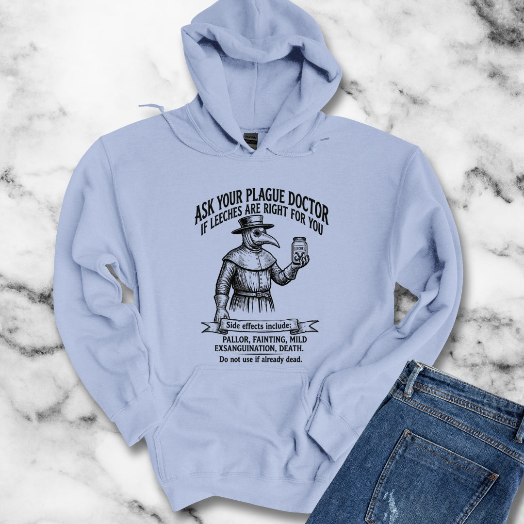 Plague Doctor Leeches Ad Hoodie