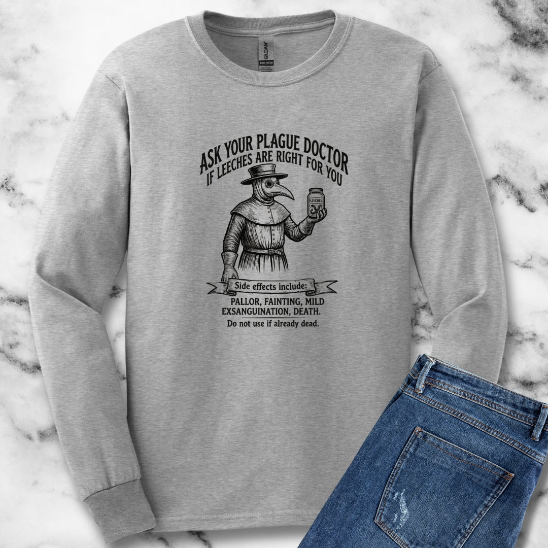 Plague Doctor Leeches Ad Long Sleeve