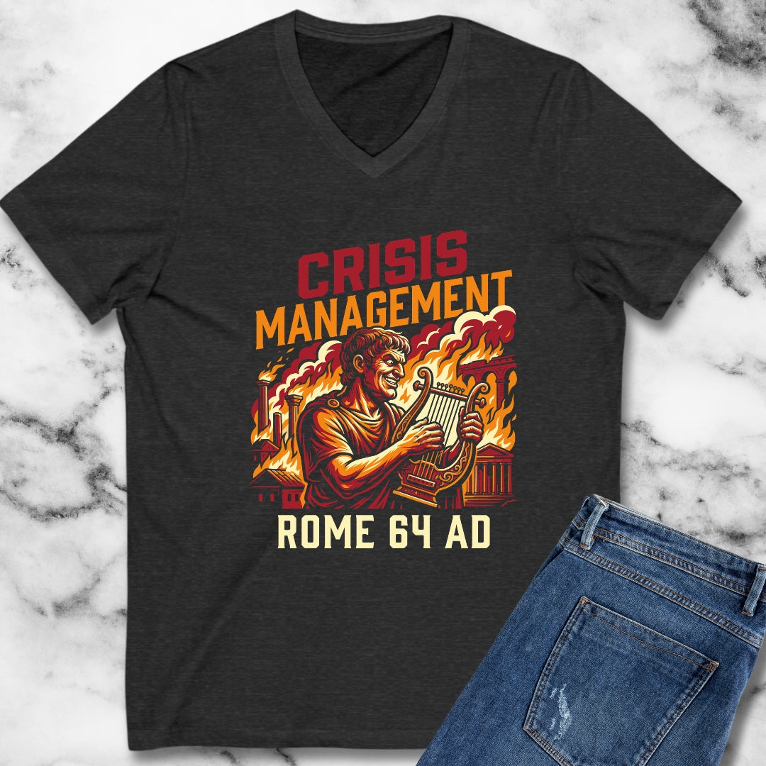 Emperor Nero Crisis Management V-Neck