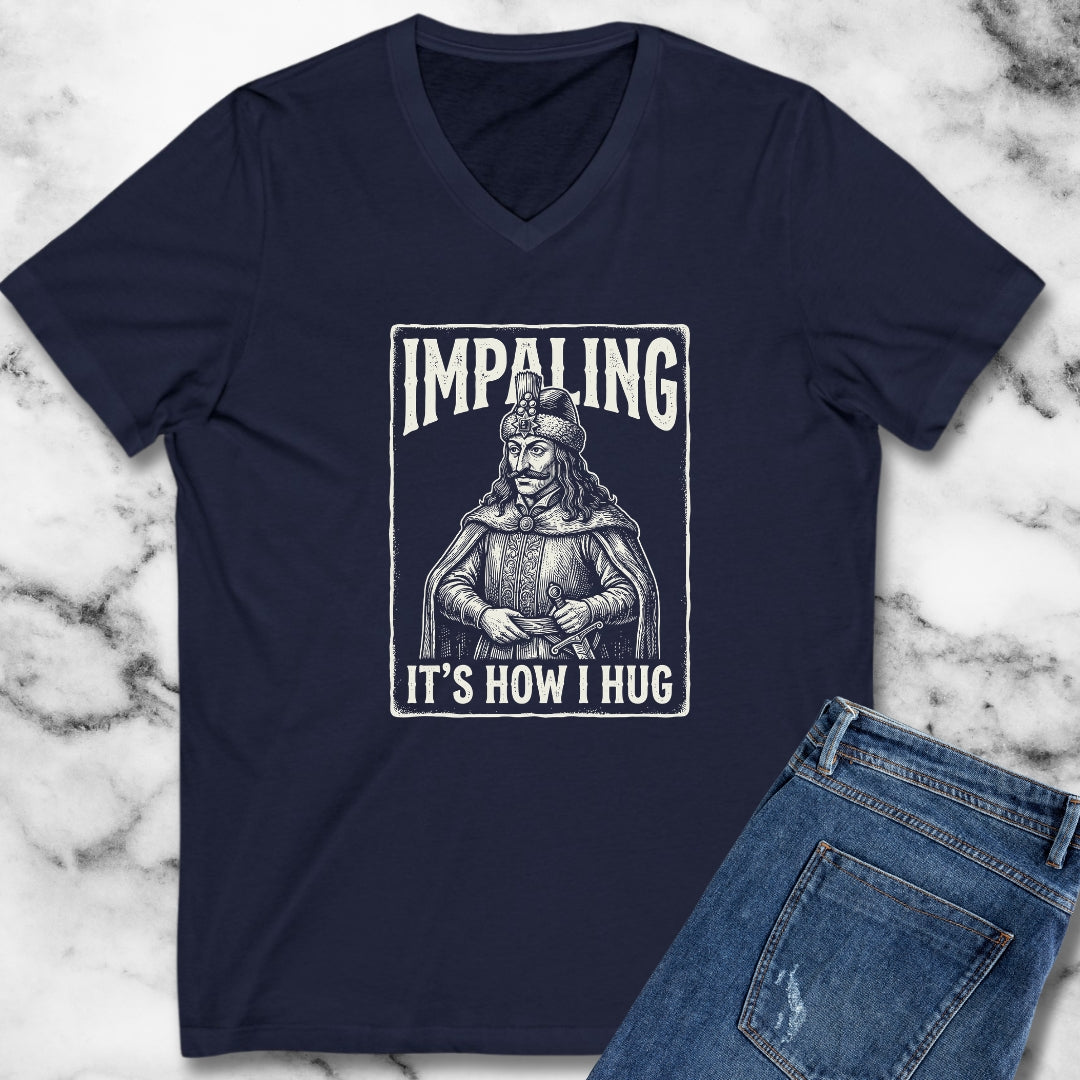 Vlad Tepes Impaling is How I Hug V-Neck