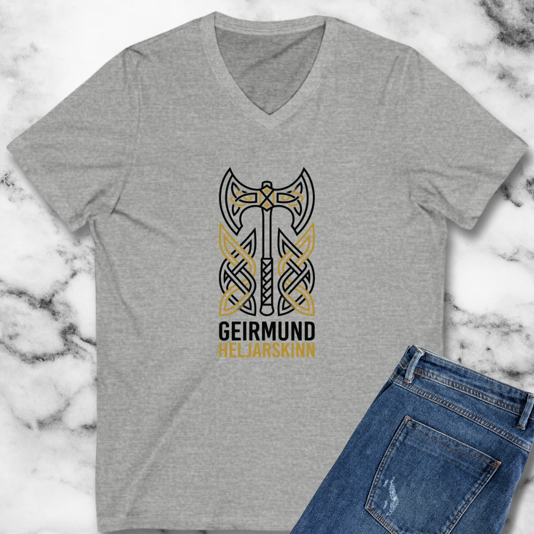 Giermund Heljarskinn The Different Viking Warrior V-neck