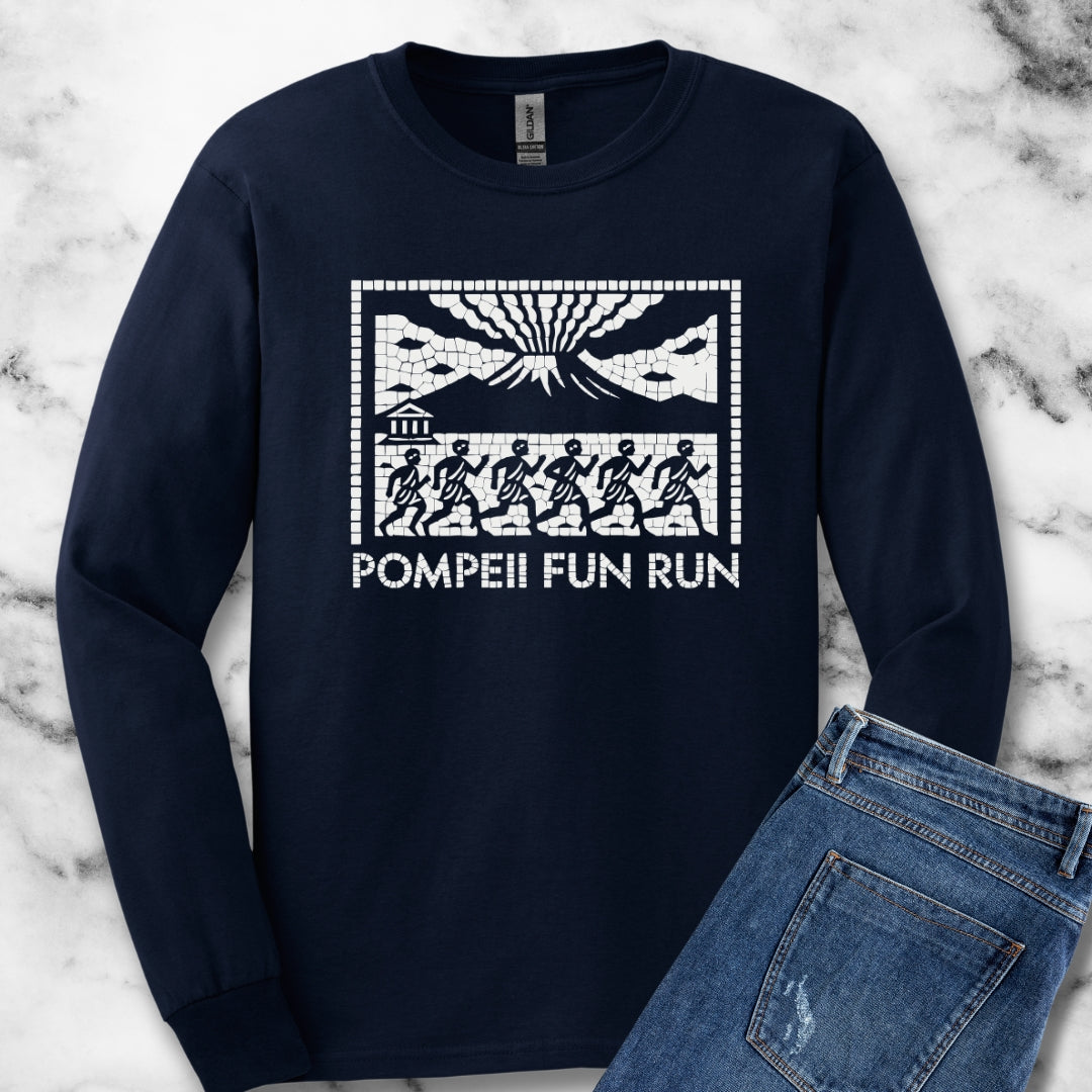Pompeii Fun Run Mosaic Long Sleeve Tee
