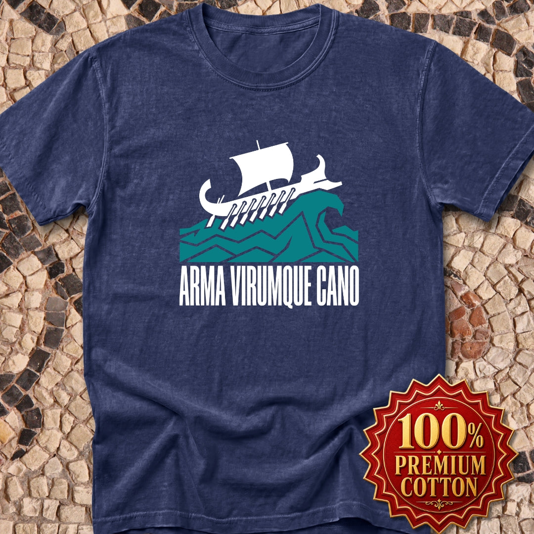 Arma Virumque Cano Minimalist Premium Tee