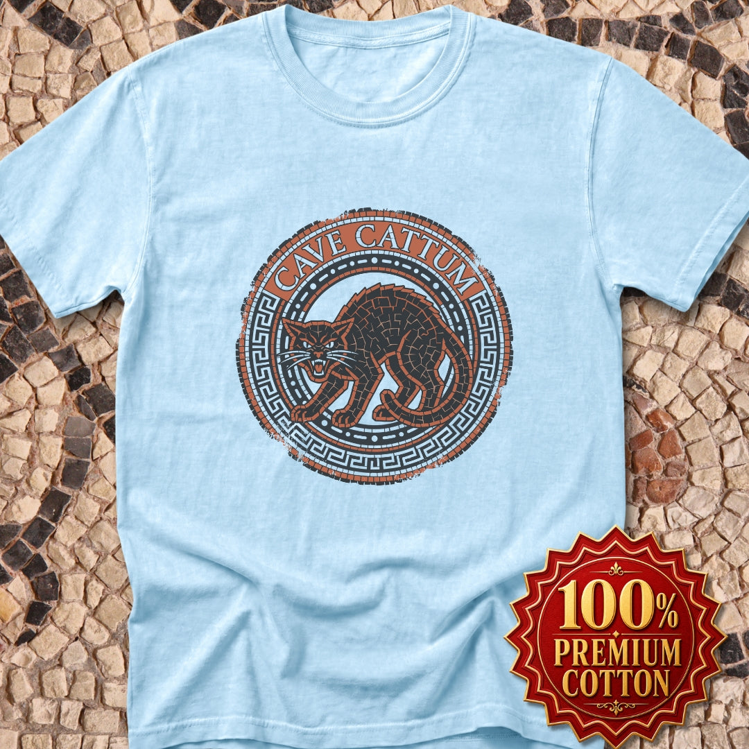 Cave Cattum Beware of Cat Latin Premium Tee