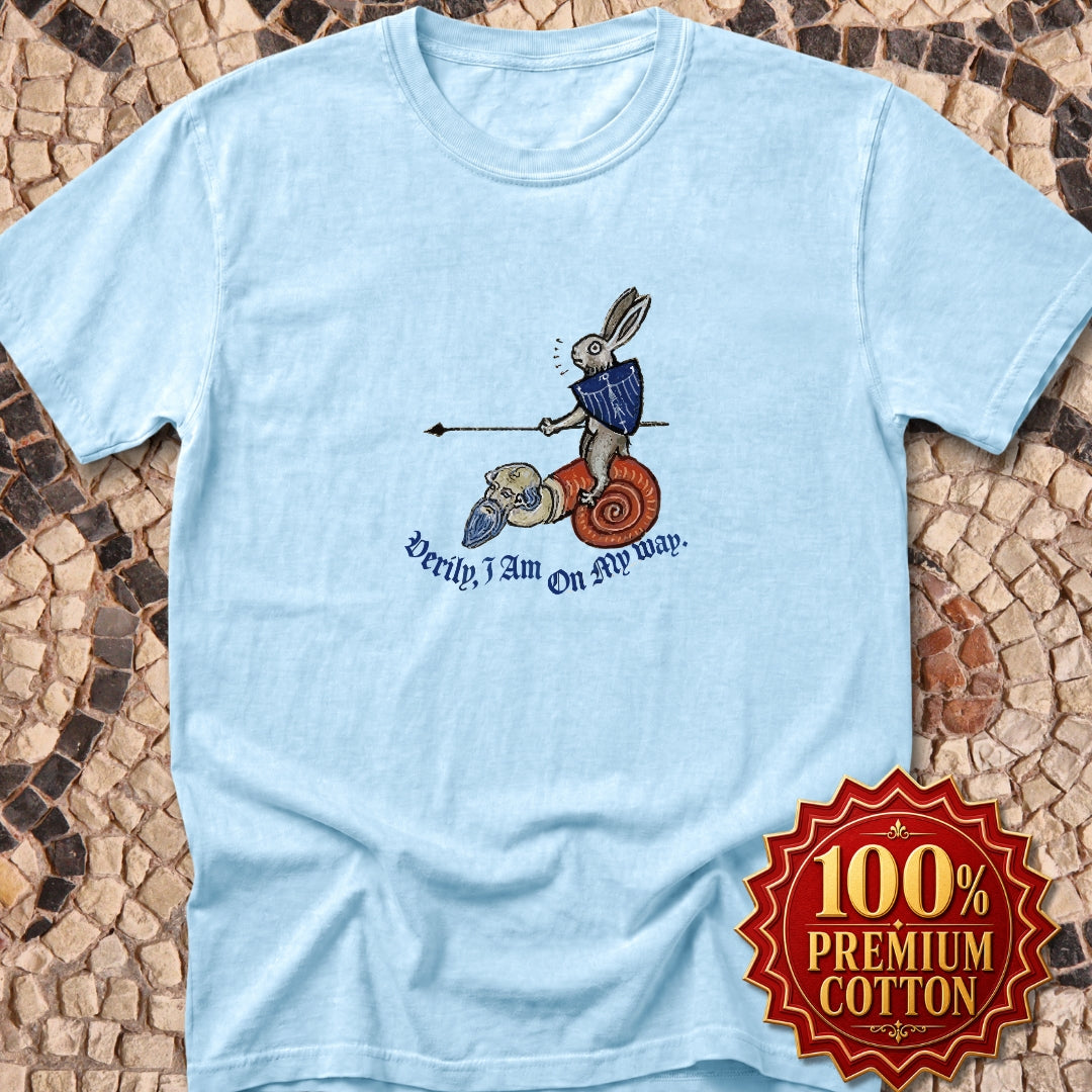 Marginalia Rabbit On My Way Premium Tee