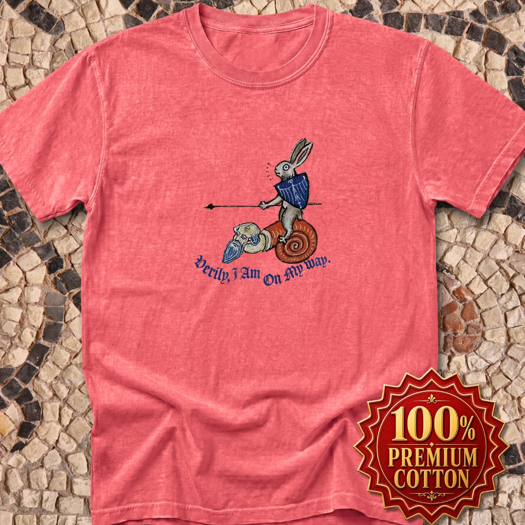 Marginalia Rabbit On My Way Premium Tee