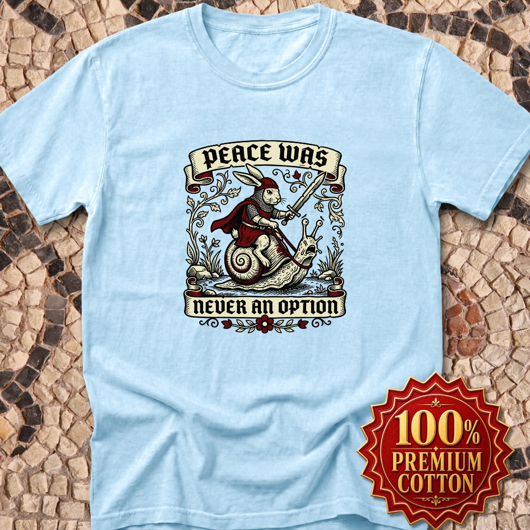 Marginalia Rabbit Peace Not Option Premium Tee