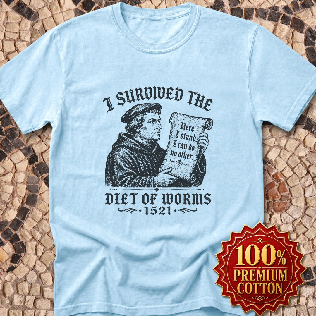 I Survived the Diet of Worms Premium Tee