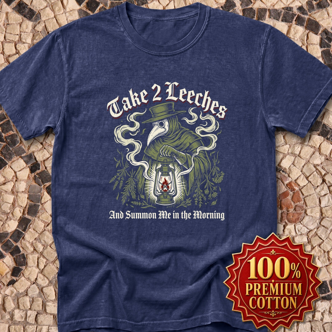 Plague Doctor Take 2 Leeches Premium Tee