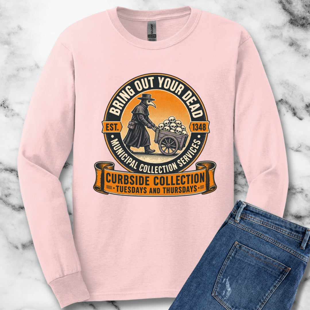 Bring Out Your Dead Black Plague Long Sleeve Tee