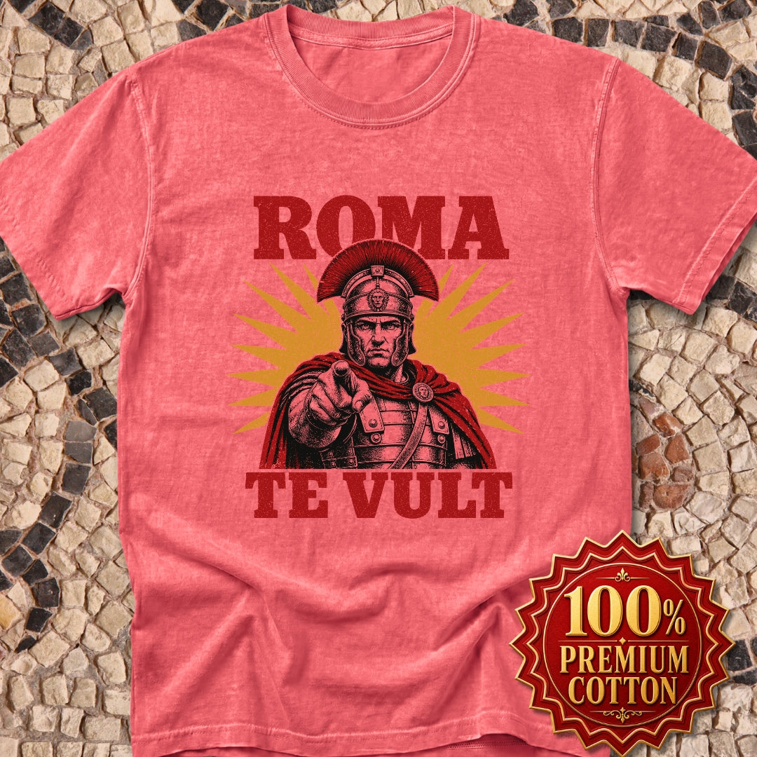 Roma Te Vult Rome Wants You Latin Premium Tee